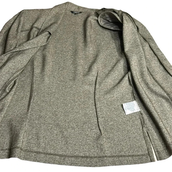 Y2K, LINDOR blazer,women size  12. Green/grey,hi-lo,button closure,shirt collar, - Picture 12 of 16